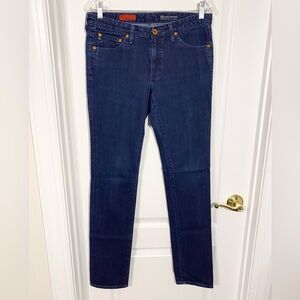 AG Skinny Straight Leg The Premier Dark Wash Jeans USA MADE Adriano Goldschmied